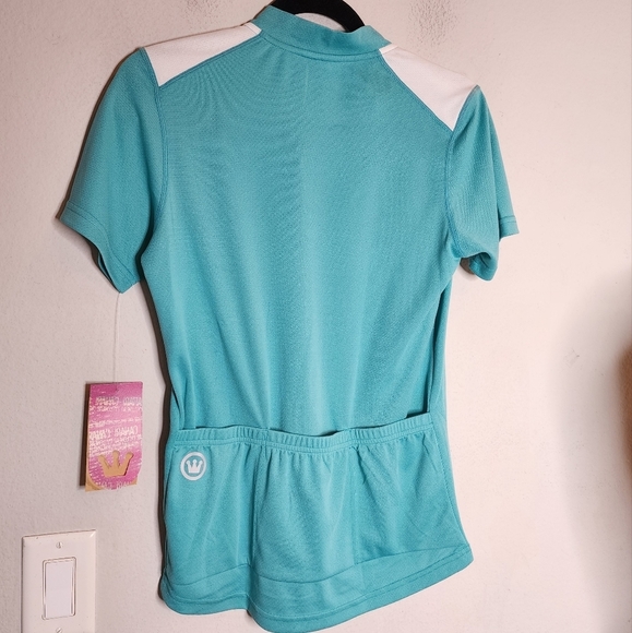 NWT Canari Women's Essential Cycling Jersey.  Robbins egg blue. Size small. - Picture 15 of 16
